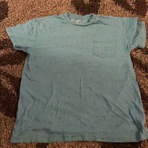 Xs short sleeve shirt teal front pocket left side